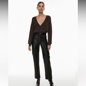 Aritzia Wilfred Melina Leather Pants